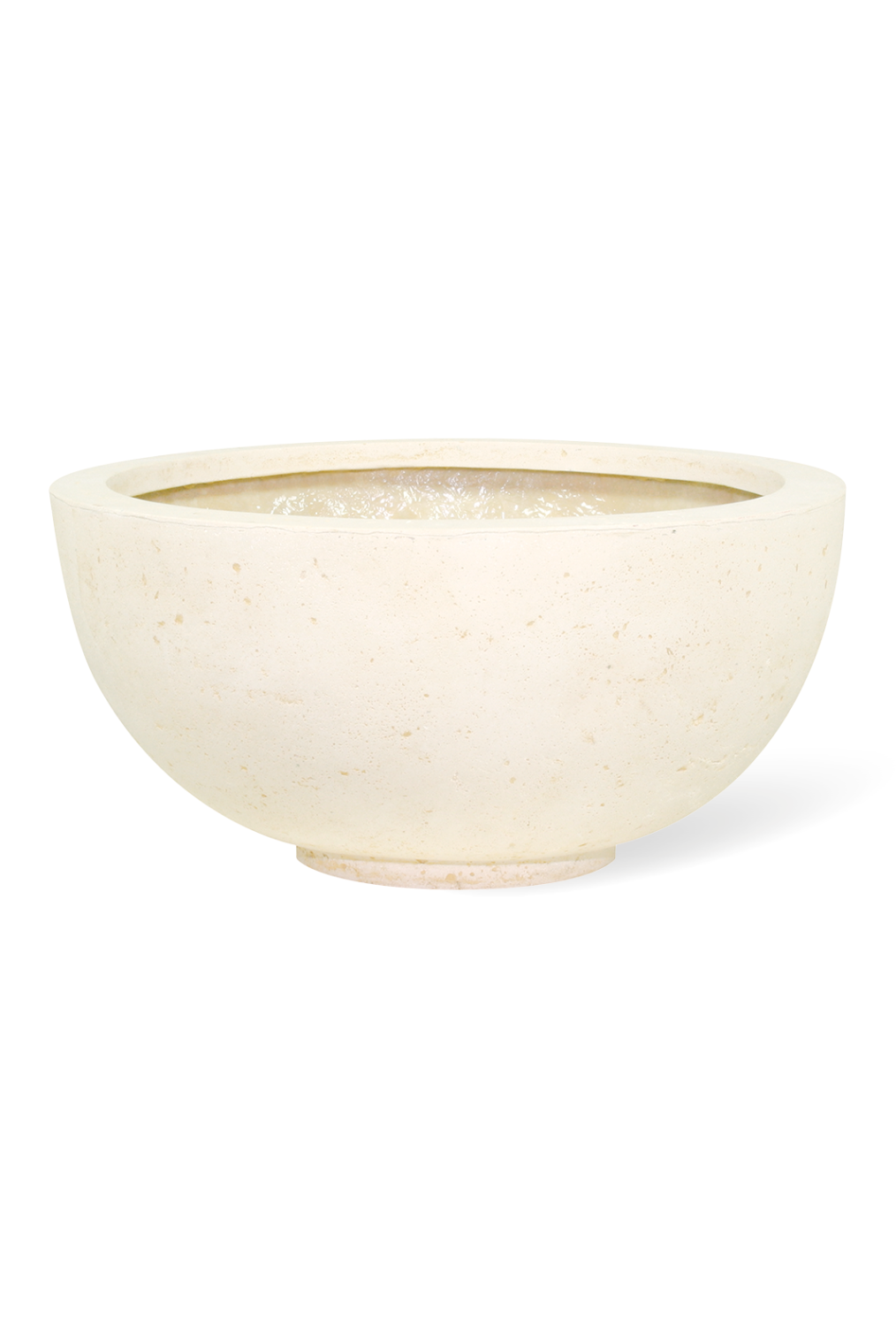 Polystone Ego Plus Pflanzschale, Ø 50 cm, Höhe 22 cm, crème