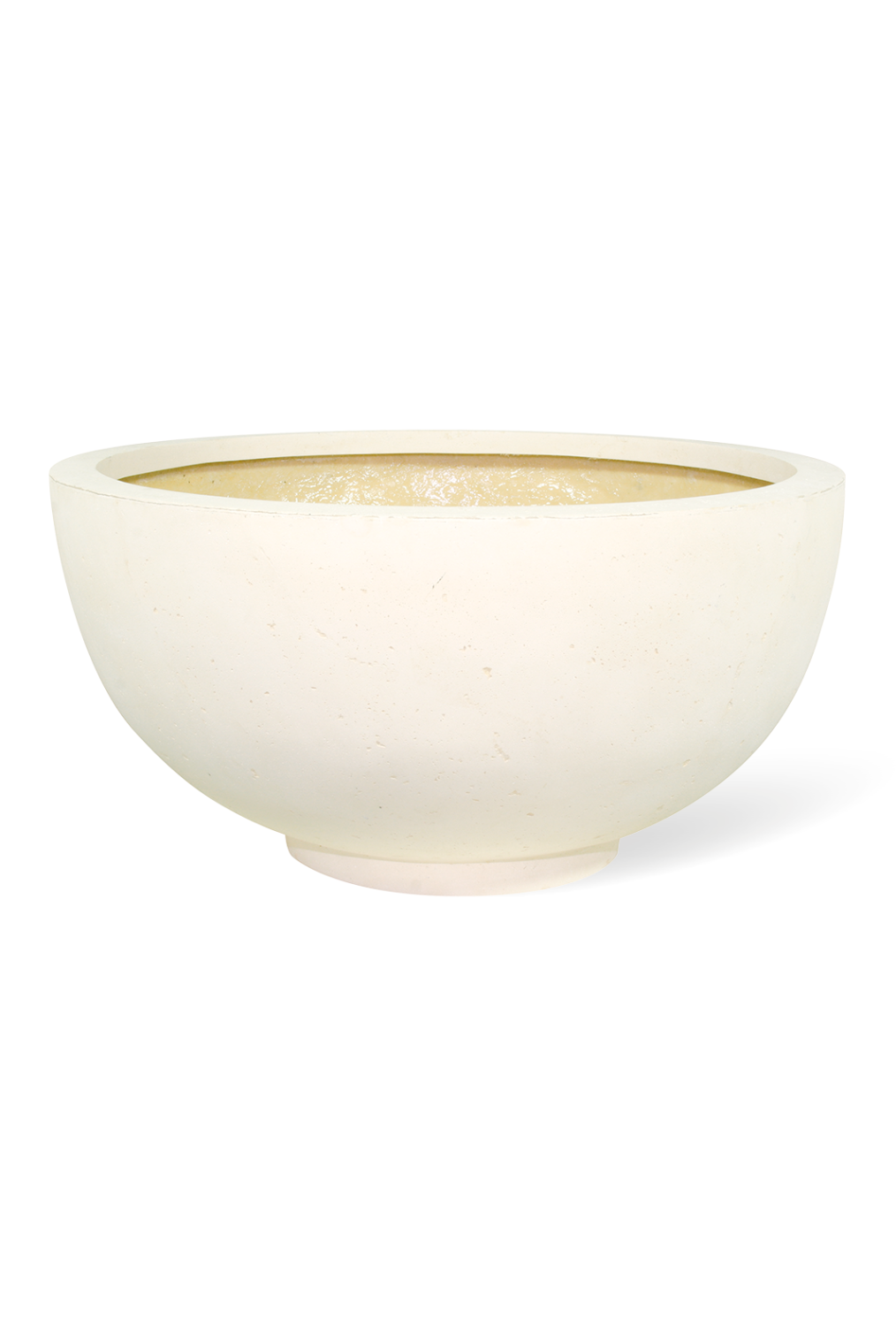 Polystone Ego Plus Pflanzschale, Ø 80 cm, Höhe 38 cm, crème