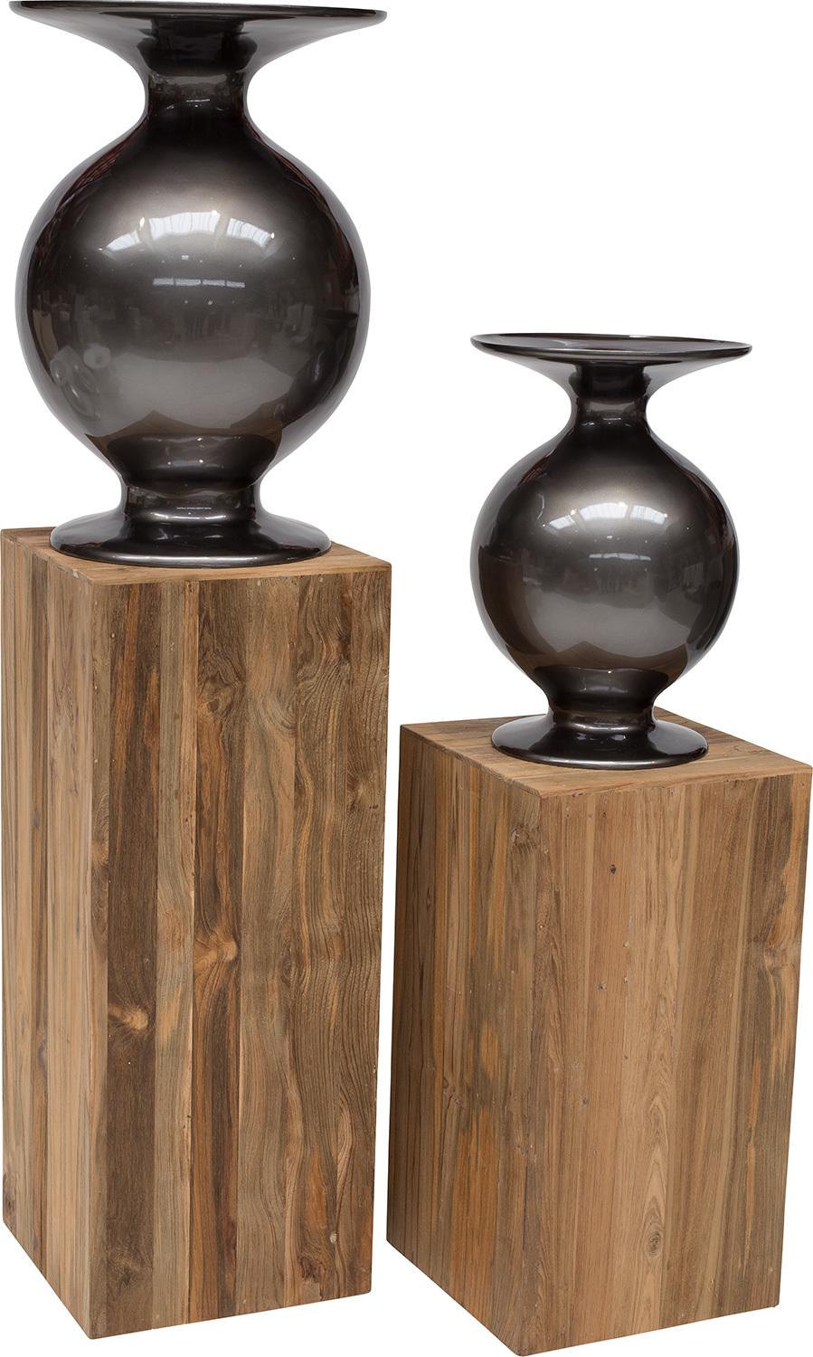 Teak Säule, 40x40/75 cm, recycled Teak