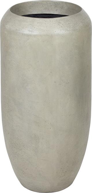 Cigar Pflanzvase, Ø 50 cm, Höhe 100 cm, grau