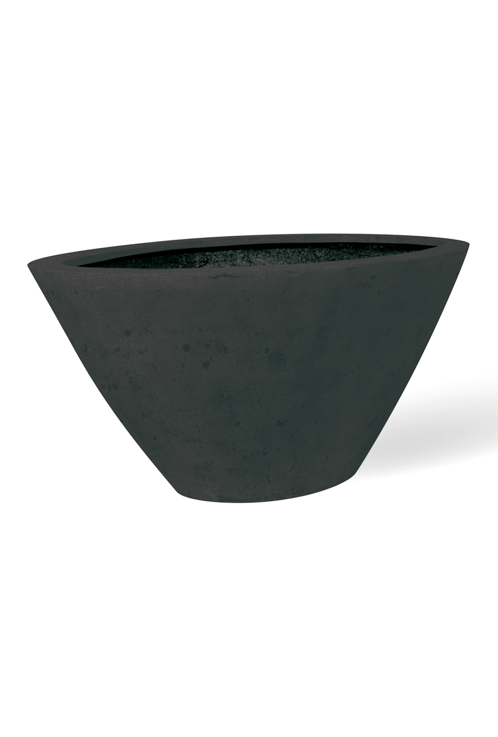 Polystone Boat Pflanzgefäß, 89x48/45 cm, anthrazit