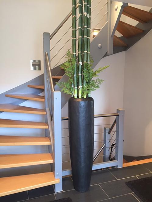 Loft Bodenvase, Ø 31 cm, Höhe 100 cm, black iron