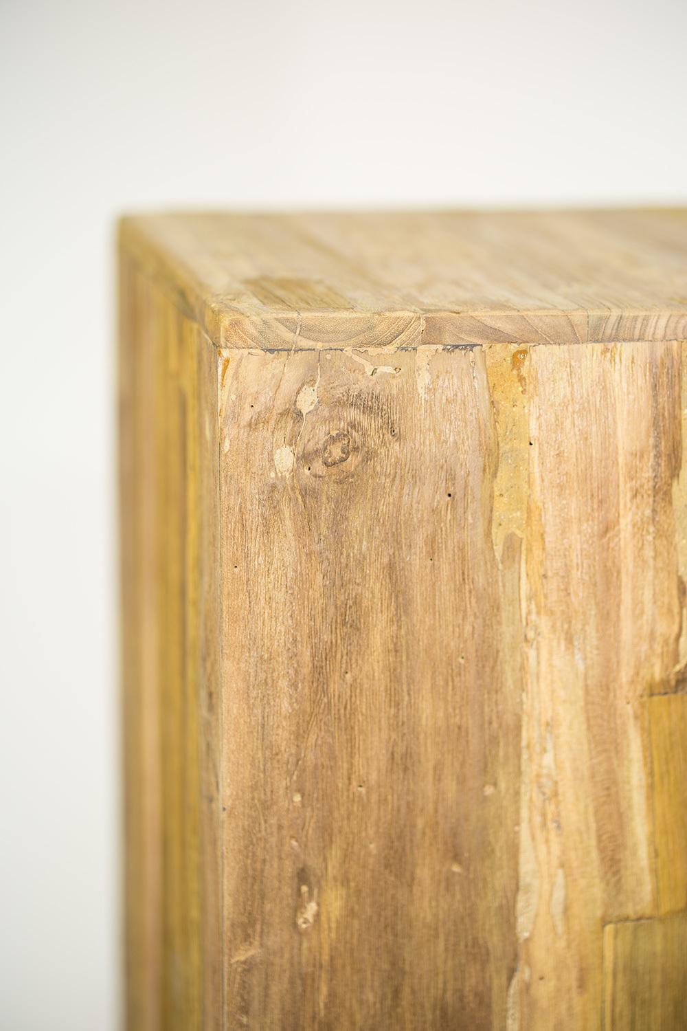Teak Säule, 30x30/75 cm, recycled Teak