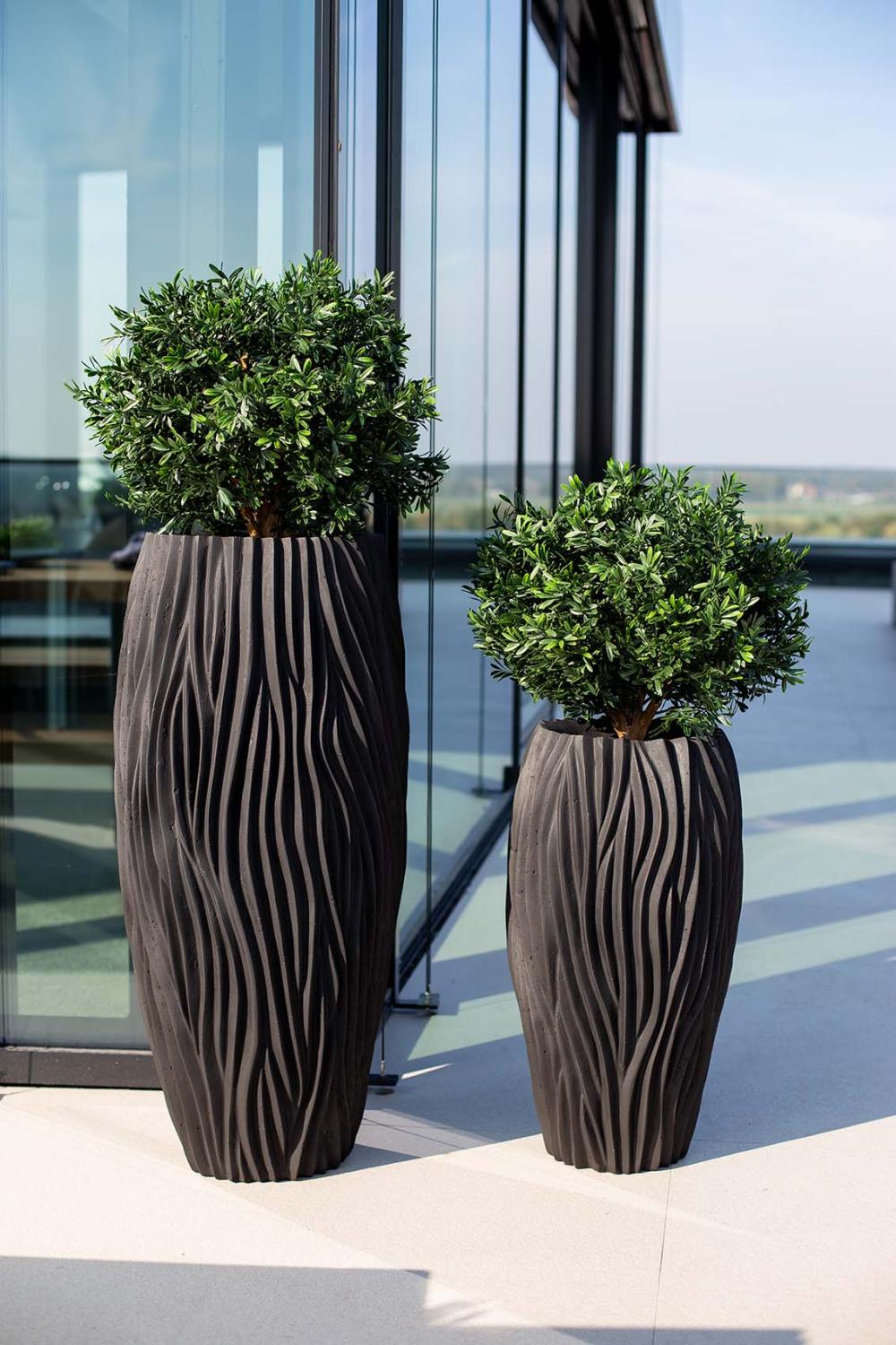 River Bodenvase, Ø 38 cm, Höhe 70 cm, schwarz (vorher Artikel 27952)