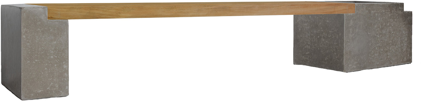 Modulo Pflanzgefäß/Mittelteil, 51x71/43 cm, natur-beton