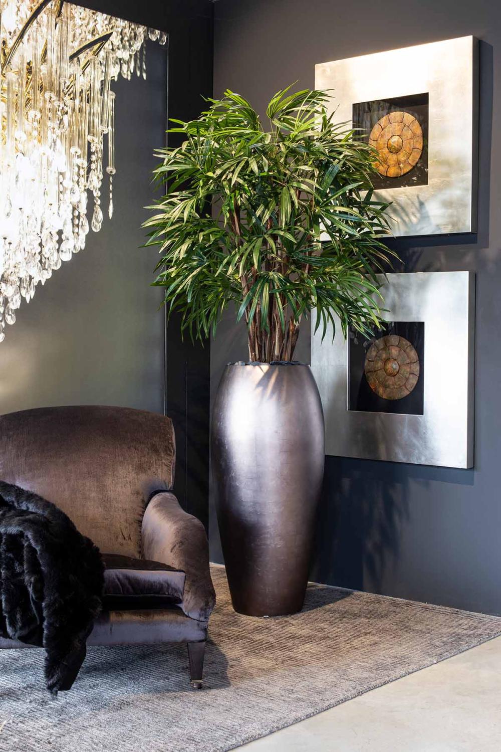 Royal Pflanzvase Essence, Ø 46 cm, Höhe 100 cm, champagner rosé