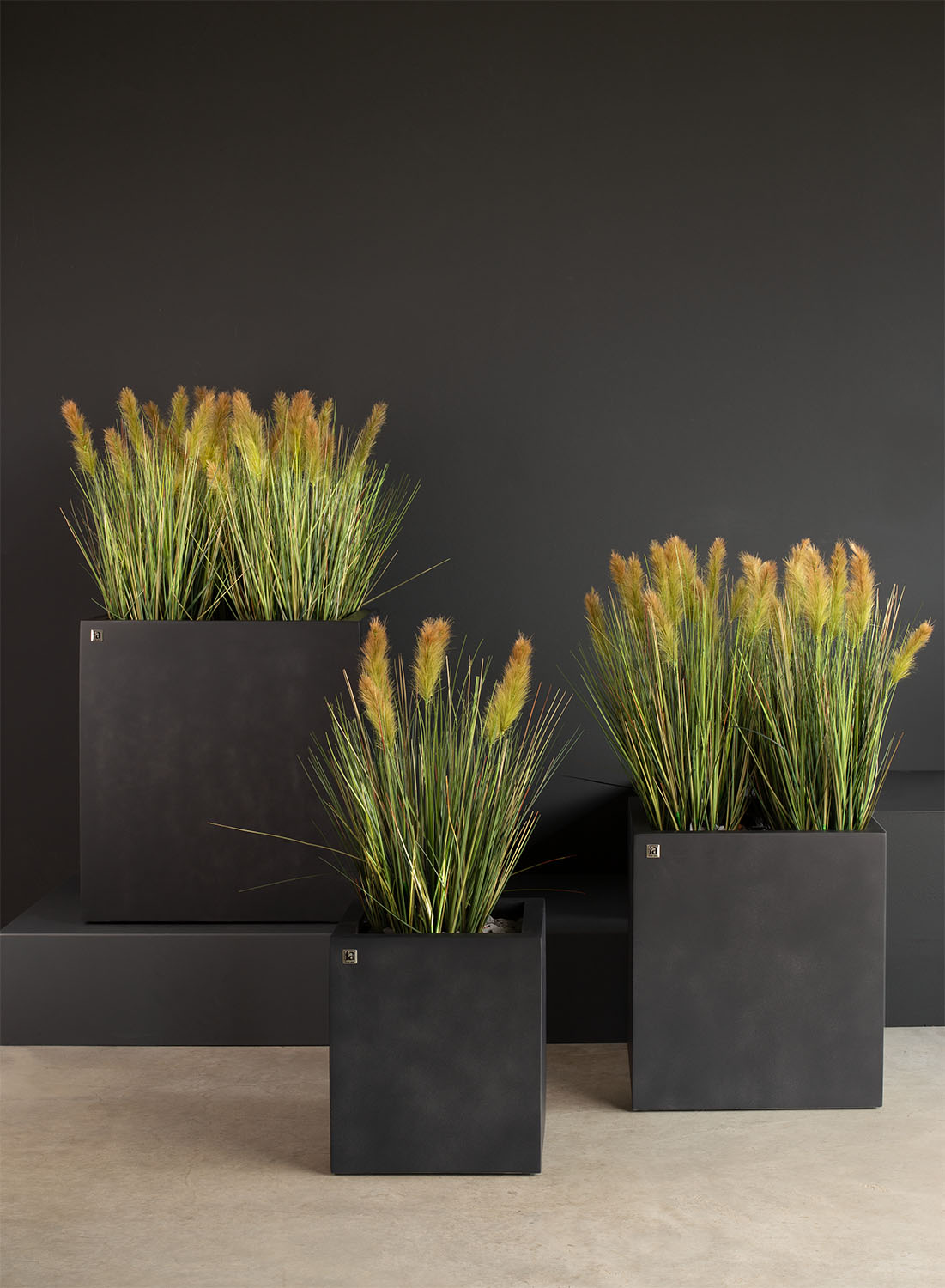 Division Lite Pflanzwürfel, 50 x 50 x 54 cm, concrete anthrazit