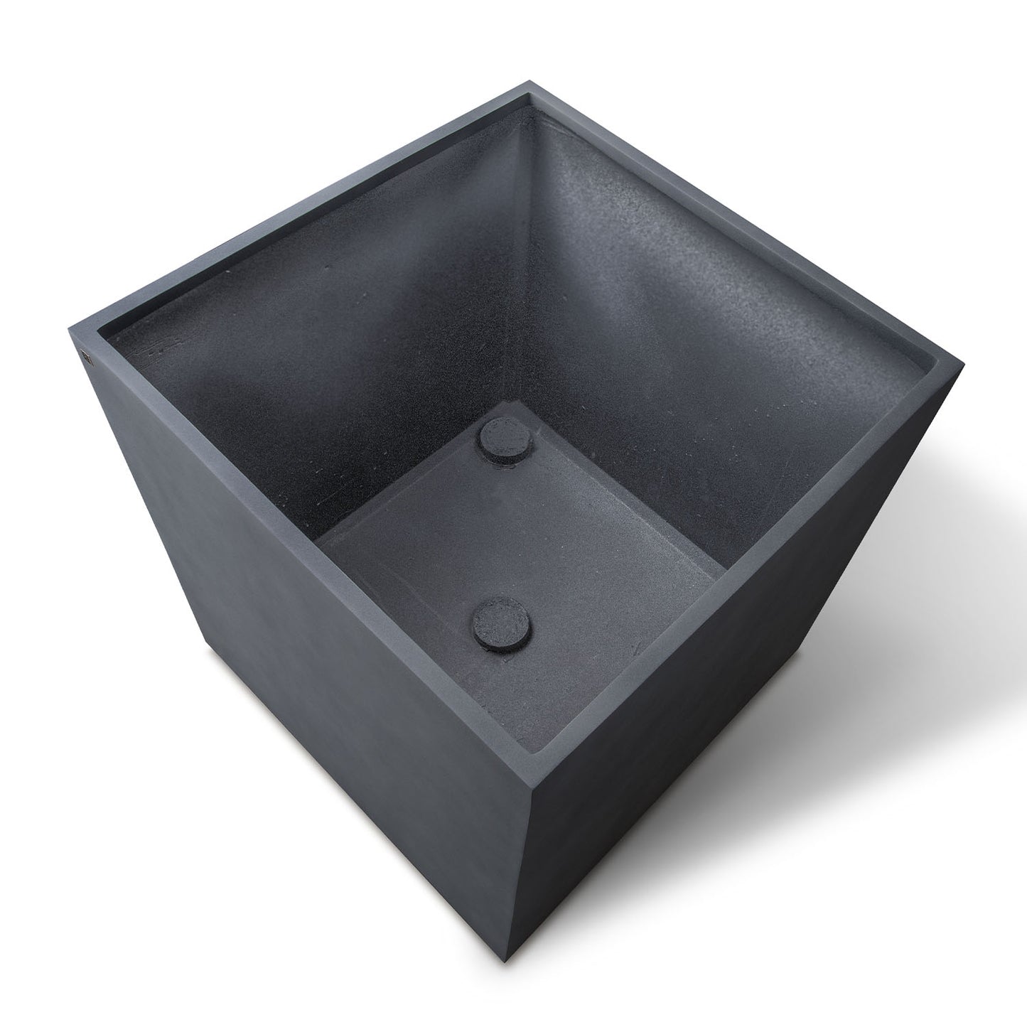Division Lite Pflanzwürfel mit Rollenaufnahme, 80 x 80 x 84 cm, concrete anthrazit