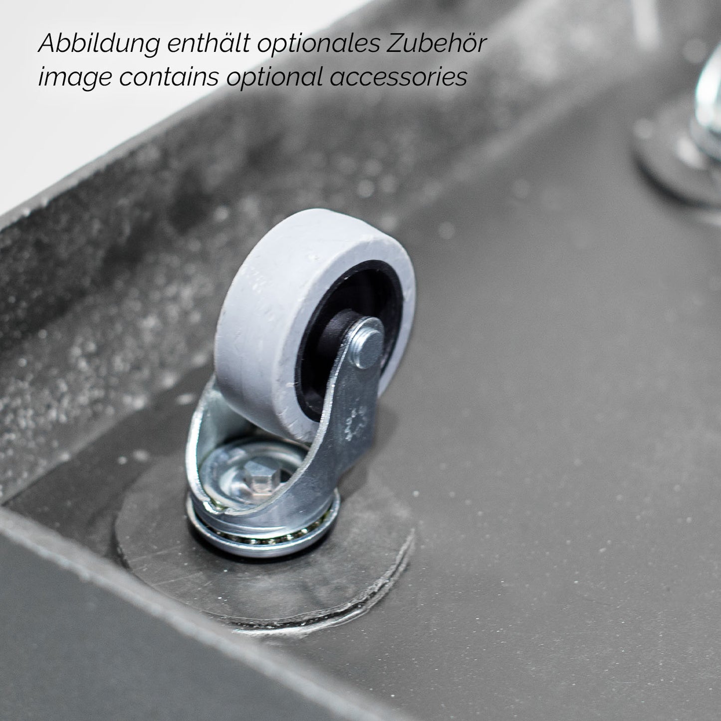 Division Lite Pflanzwürfel mit Rollenaufnahme, 80 x 80 x 84 cm, concrete steingrau