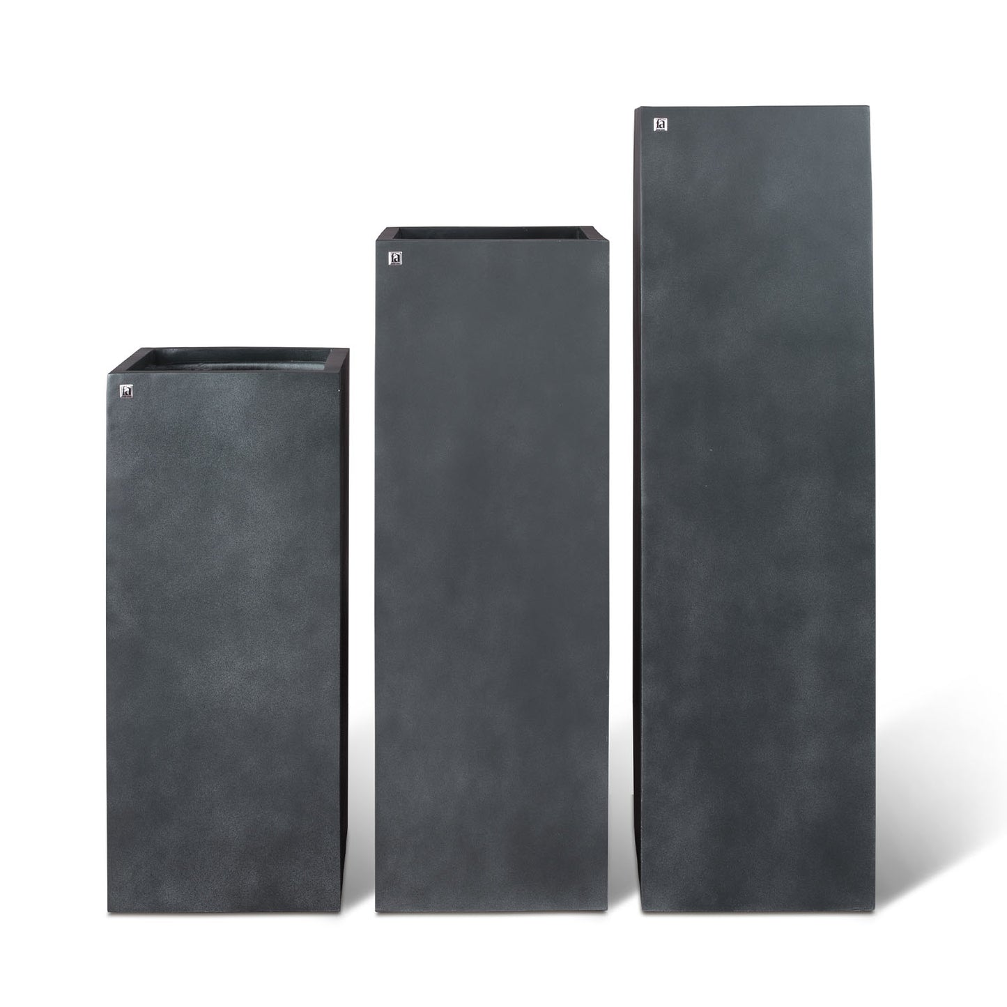 Division Lite Pflanzsäule, 35 x 35 x 120 cm, concrete anthrazit