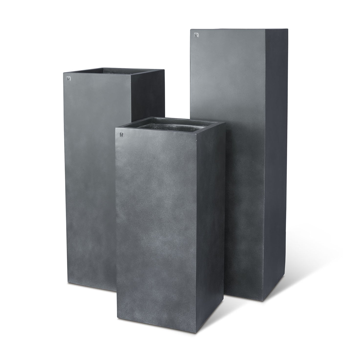 Division Lite Pflanzsäule, 35 x 35 x 80 cm, concrete anthrazit