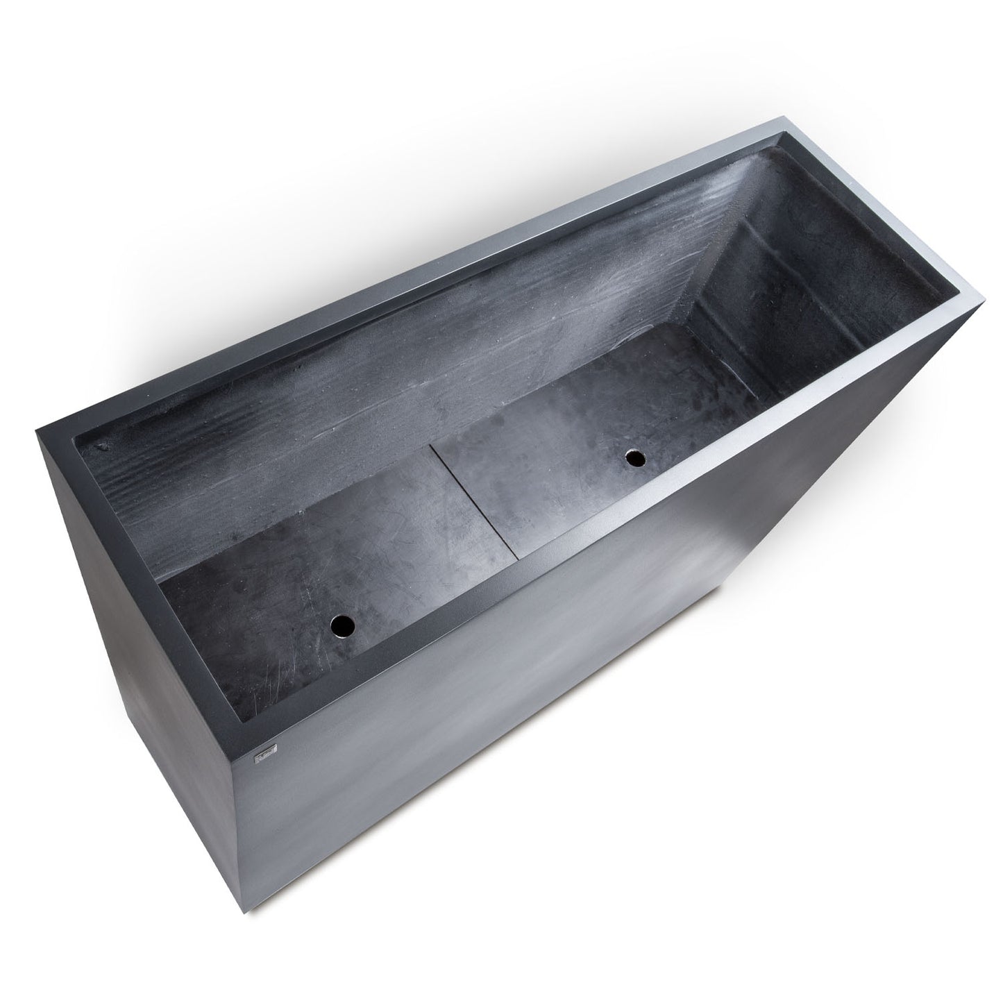 Division Lite Raumteiler mit Rollenaufnahme, 100 x 35 x 80 cm, concrete anthrazit