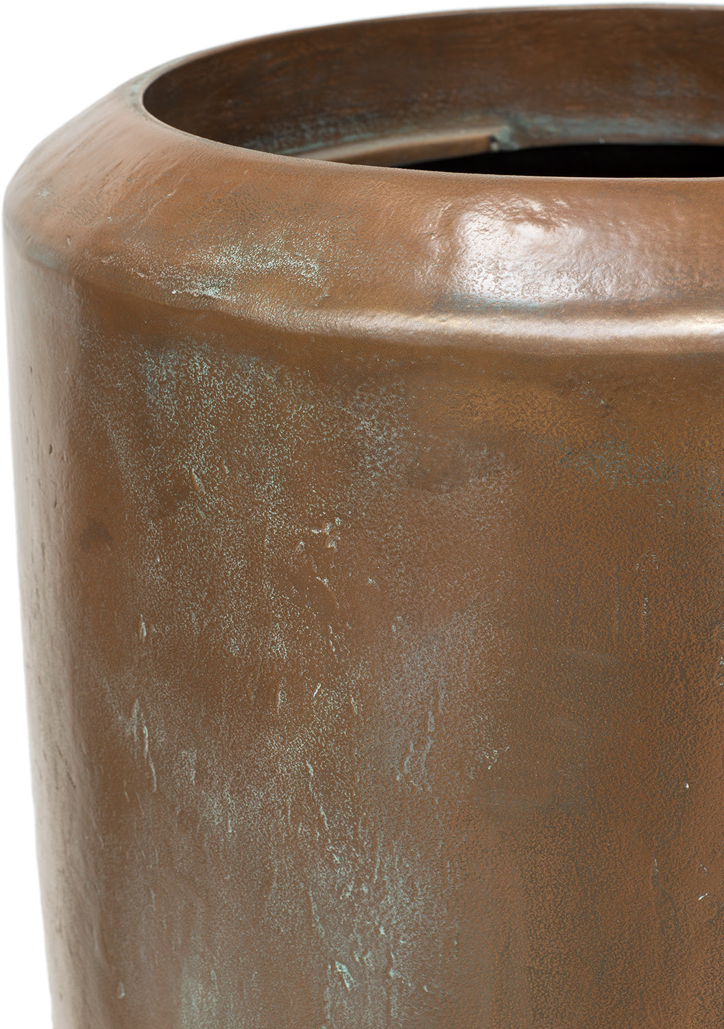 Loft Pflanzgefäß, Ø 30 cm, Höhe 80 cm, verdigris bronze