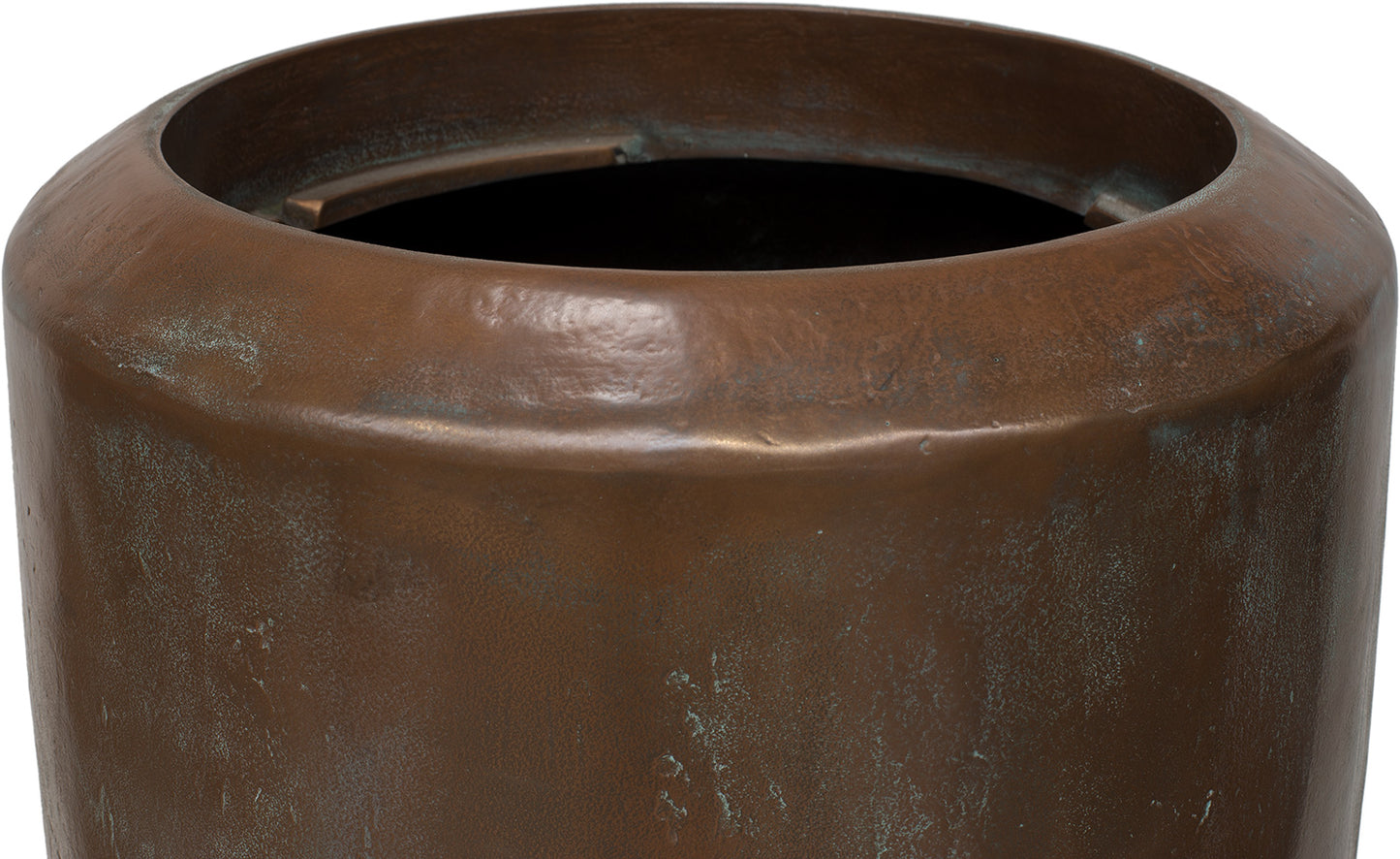 Loft Pflanzgefäß, Ø 30 cm, Höhe 80 cm, verdigris bronze