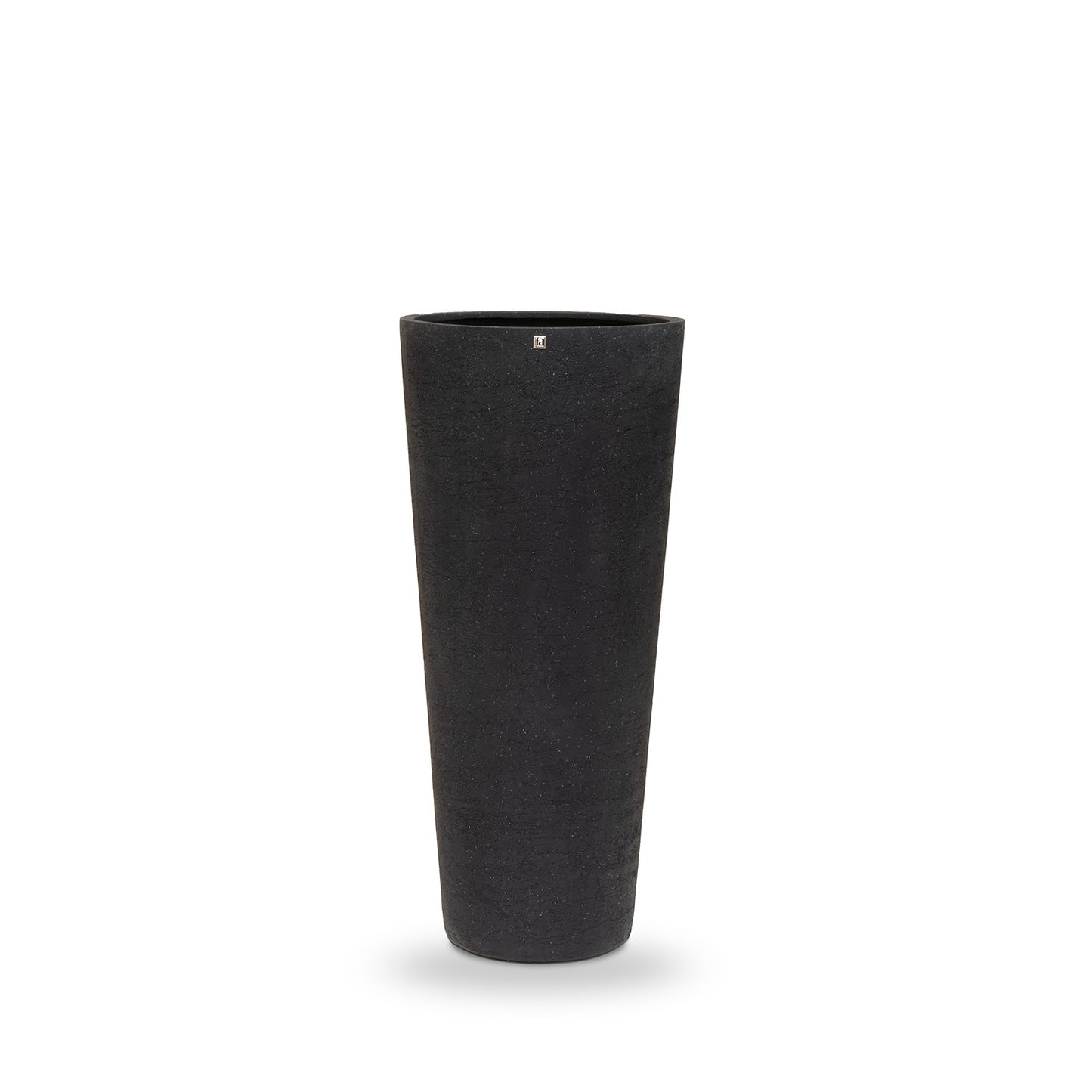 New Tribeca Shape Pflanzvase Conical, Ø 46 cm, Höhe 95 cm, natural raw anthrazit