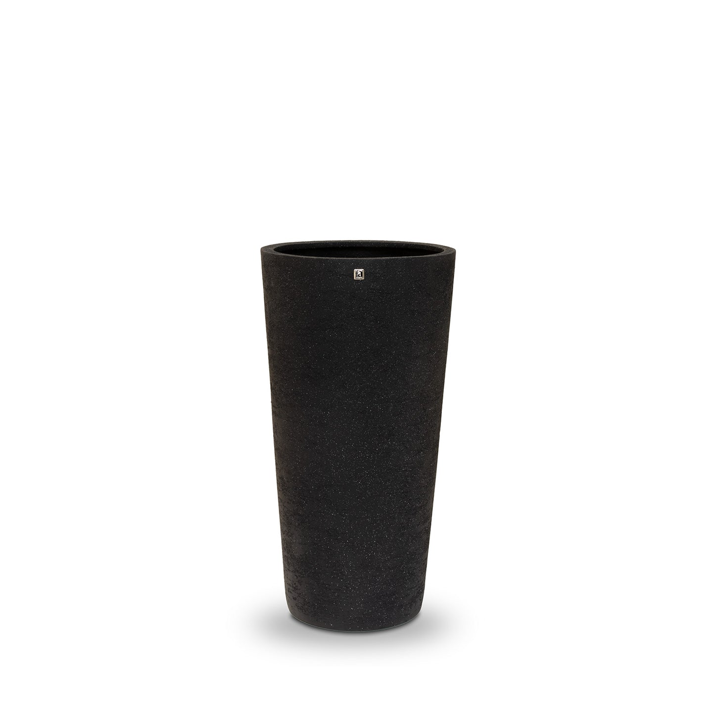 New Tribeca Shape Pflanzvase Conical, Ø 40 cm, Höhe 80 cm, natural raw anthrazit