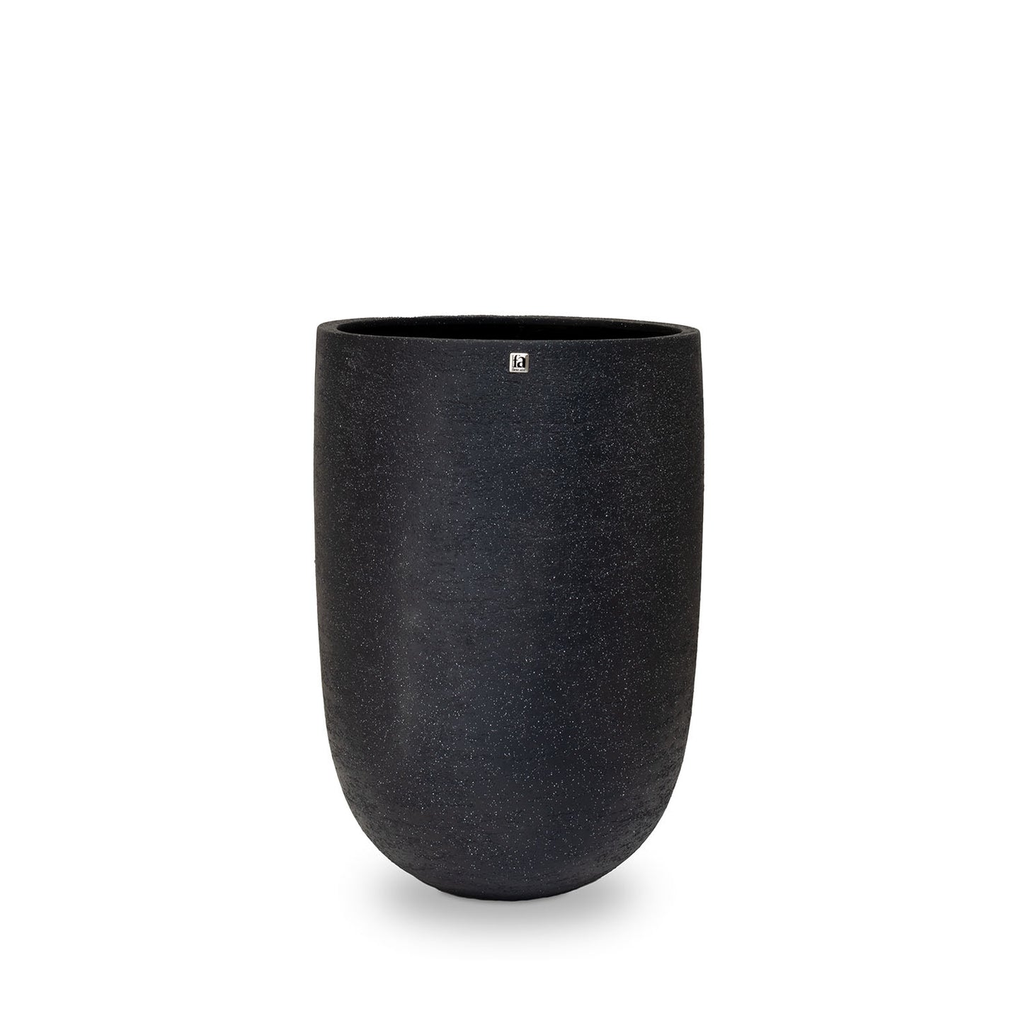 New Tribeca Shape Pflanzvase Pandora, Ø 46 cm, Höhe 67 cm, natural raw anthrazit