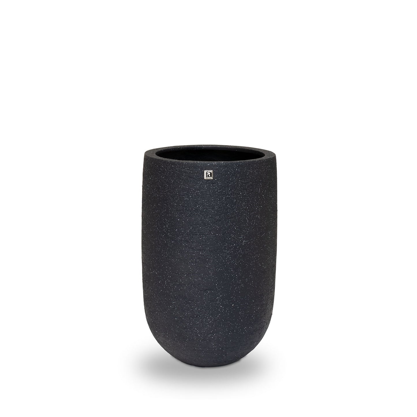 New Tribeca Shape Pflanzvase Pandora, Ø 36, Höhe 55 cm, natural raw anthrazit