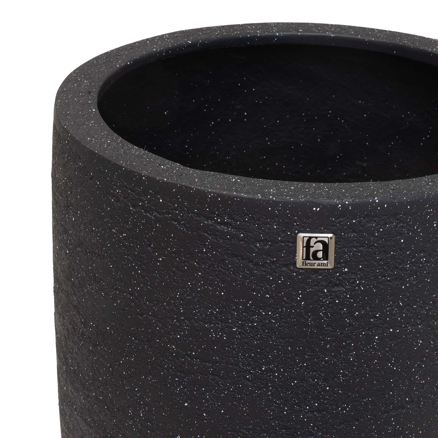 New Tribeca Shape Pflanzvase Pandora, Ø 36, Höhe 55 cm, natural raw anthrazit