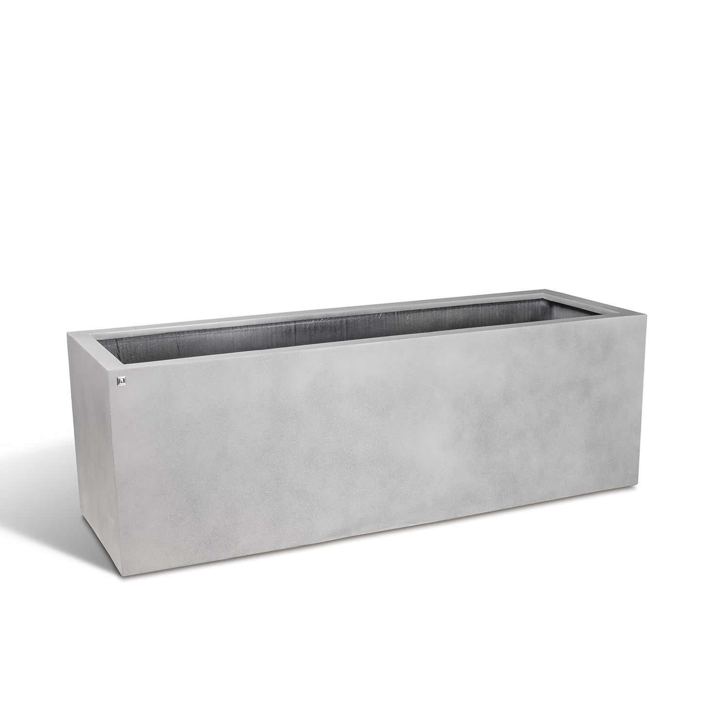 Division Lite Pflanzkasten mit Rollenaufnahme, 100 x 45 x 45 cm, concrete steingrau