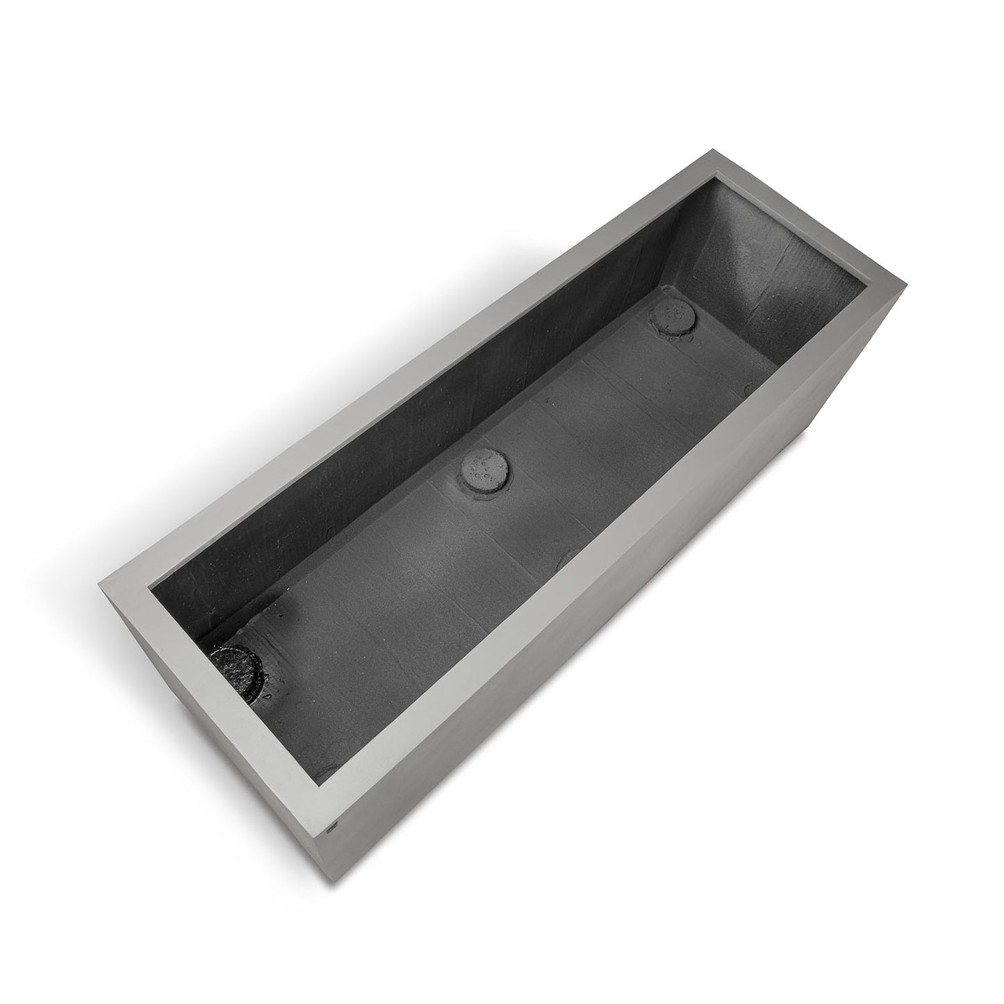 Division Lite Pflanzkasten mit Rollenaufnahme, 100 x 45 x 45 cm, concrete steingrau