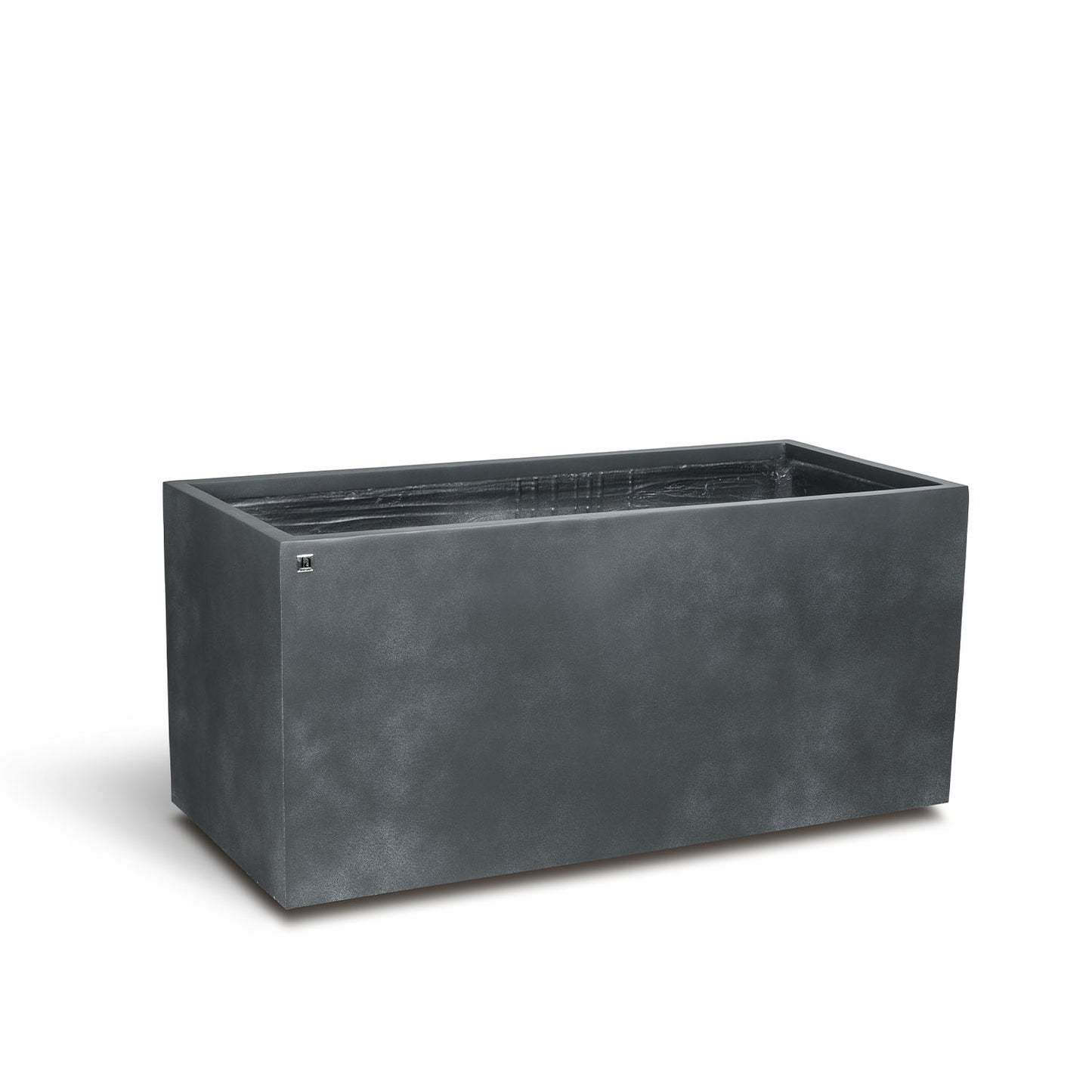 Division Lite Pflanzkasten mit Rollenaufnahme, 100 x 45 x 45 cm, concrete anthrazit