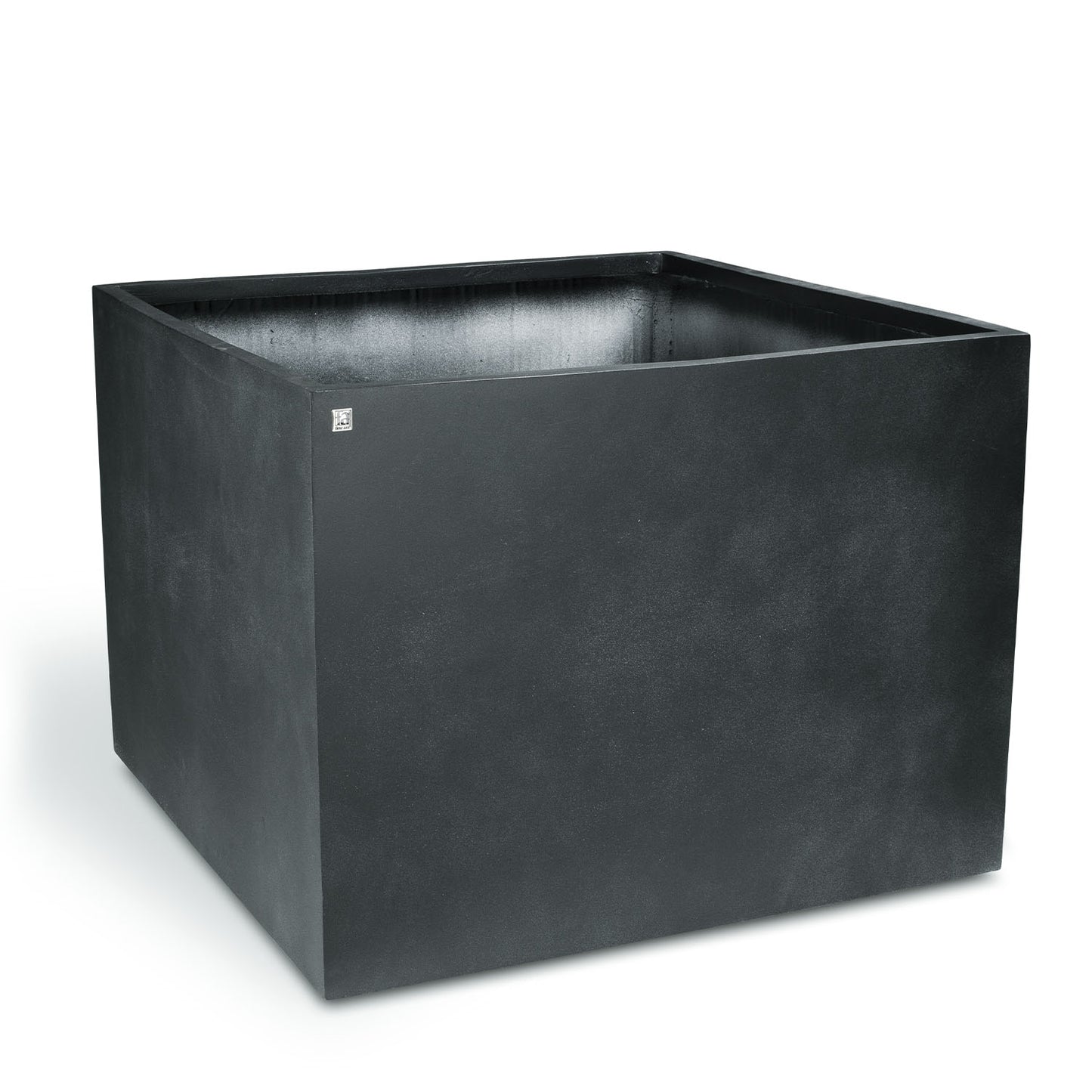 Division Lite Pflanzkasten quadratisch mit Rollenaufnahme, 80 x 80 x 60 cm, concrete anthrazit