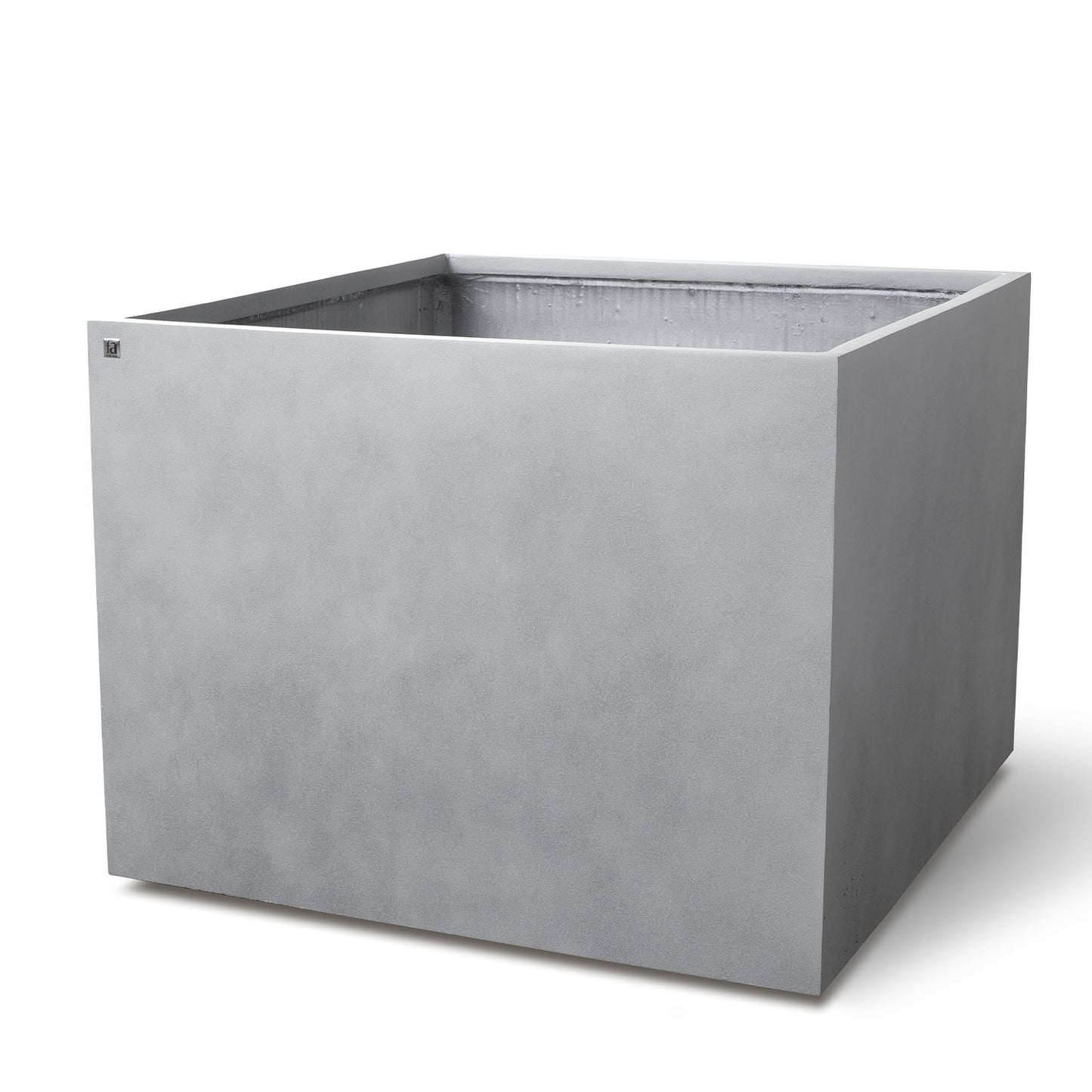 Division Lite Pflanzkasten quadratisch mit Rollenaufnahme, 80 x 80 x 60 cm, concrete steingrau