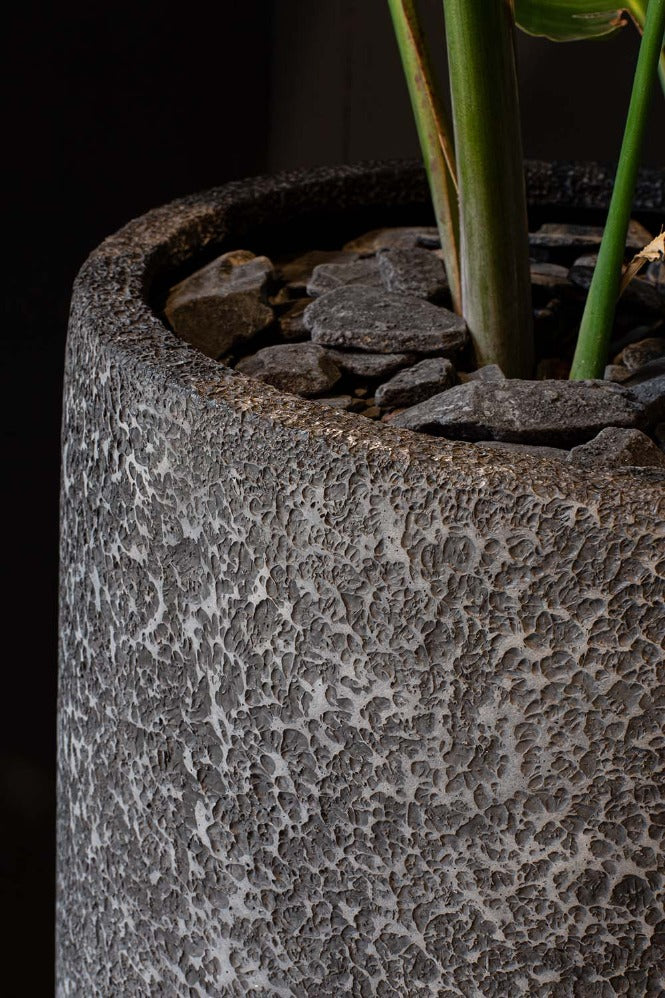 Artic Stone Pflanzvase, Ø 31 cm, Höhe 70 cm, Stein-optik
