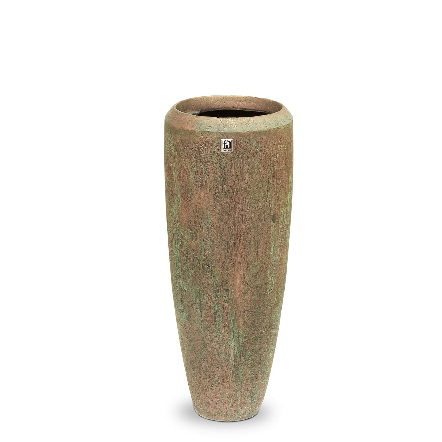 Atlantis Pflanzvase, Ø 31 cm, Höhe 70 cm, bronze oxidiert