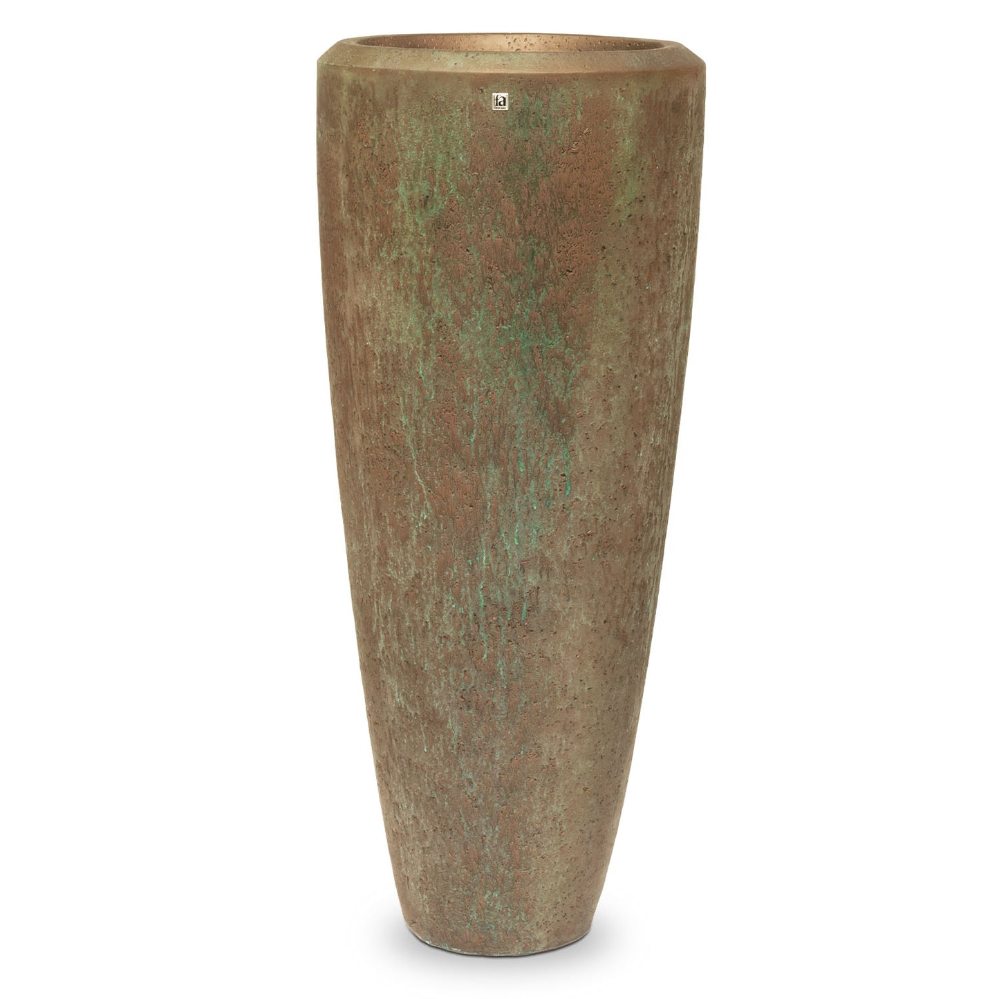 Atlantis Pflanzvase, Ø 52 cm, Höhe 120 cm, bronze oxidiert