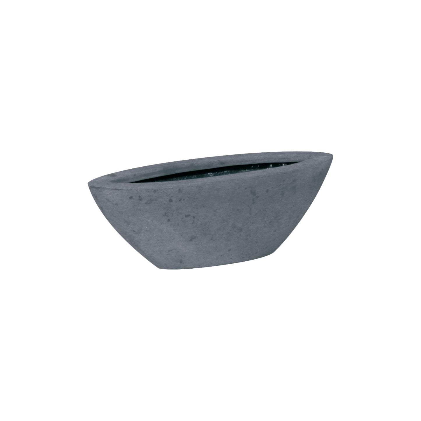 Polystone Boat Pflanzgefäß, 72x36/33 cm, grau