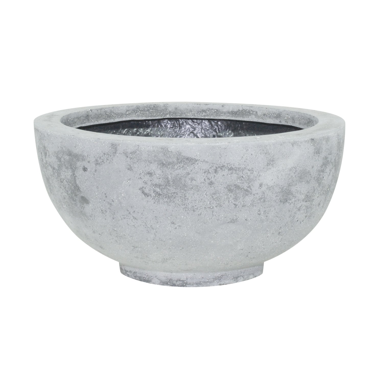 Polystone Ego Plus Pflanzschale, Ø 40 cm, Höhe 18 cm, grau