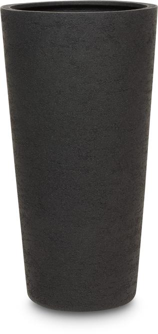 Tribeca Shape Natural raw Pflanzgefäß, Ø 40 cm, Höhe 80 cm, anthrazit