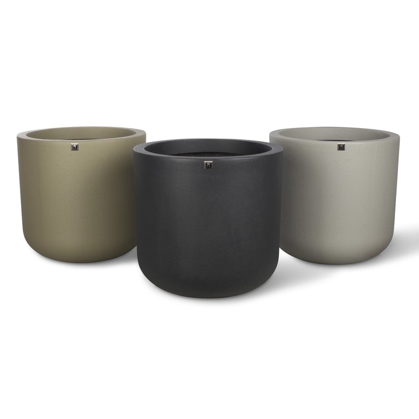 Corum Pflanzgefäß, Ø 39 cm, Höhe 37 cm, concrete anthrazit