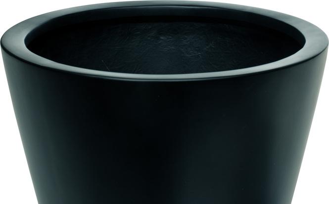 Conical Pflanzgefäß, Ø 50 cm, Höhe 40 cm, anthrazit