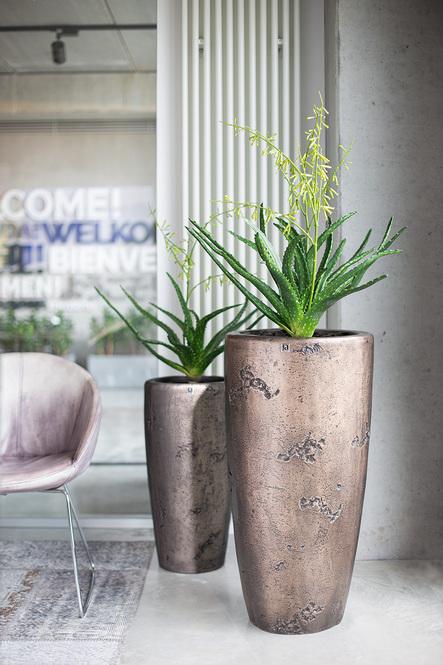 Magnifico Pflanzvase, Ø 46 cm, Höhe 92 cm, antik bronze