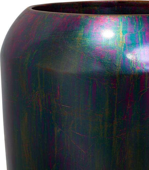 Cigar Pflanzvase, Ø 42 cm, Höhe 100 cm, blue flame