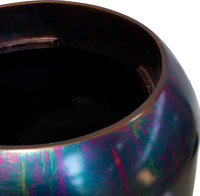 Cigar Pflanzvase, Ø 42 cm, Höhe 100 cm, blue flame