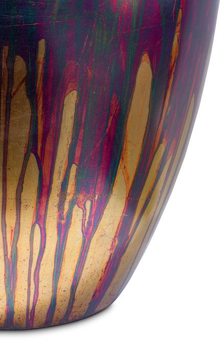 Cigar Pflanzvase, Ø 42 cm, Höhe 100 cm, blue flame