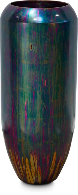 Cigar Pflanzvase, Ø 42 cm, Höhe 100 cm, blue flame