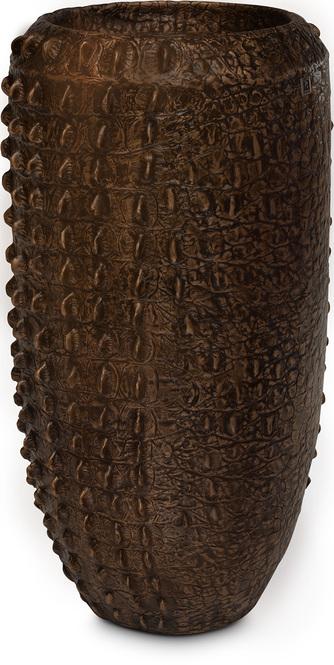 Croc Pflanzvase, Ø 50 cm, Höhe100 cm, bronze