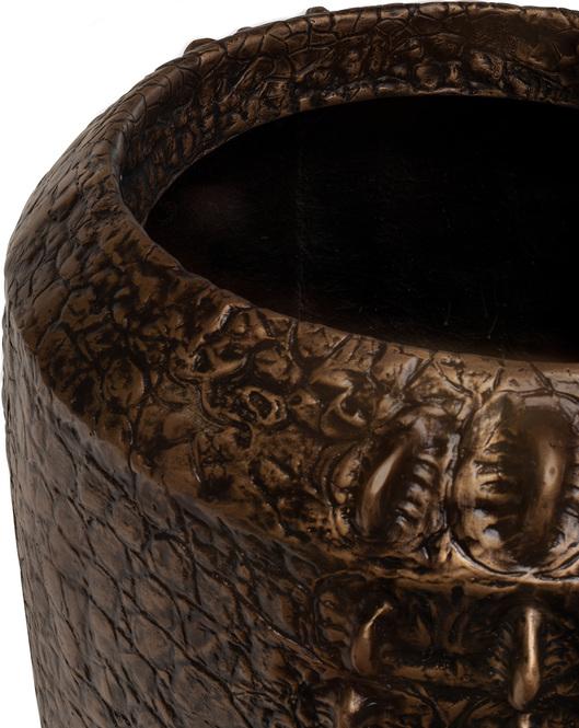 Croc Pflanzvase, Ø 50 cm, Höhe100 cm, bronze