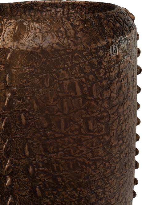 Croc Pflanzvase, Ø 50 cm, Höhe100 cm, bronze