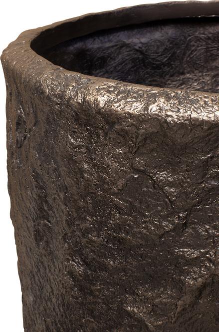 Rocky Pflanzgefäß, Ø 43 cm, Höhe 100 cm, bronze