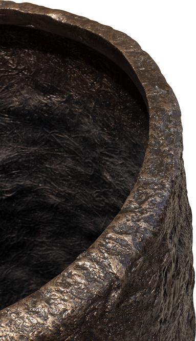 Rocky Pflanzgefäß, Ø 43 cm, Höhe 100 cm, bronze