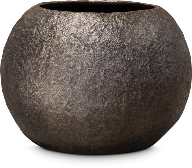Rocky Pflanzkugel, Ø 80 cm, Höhe 57 cm, bronze