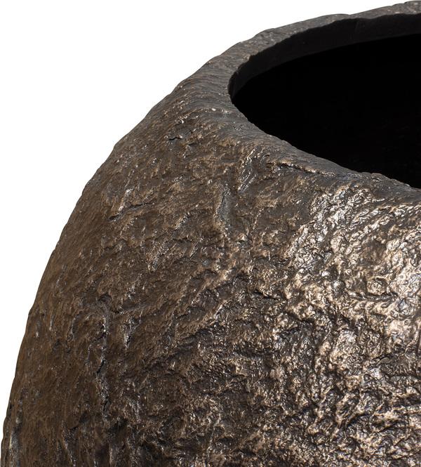 Rocky Pflanzkugel, Ø 80 cm, Höhe 57 cm, bronze