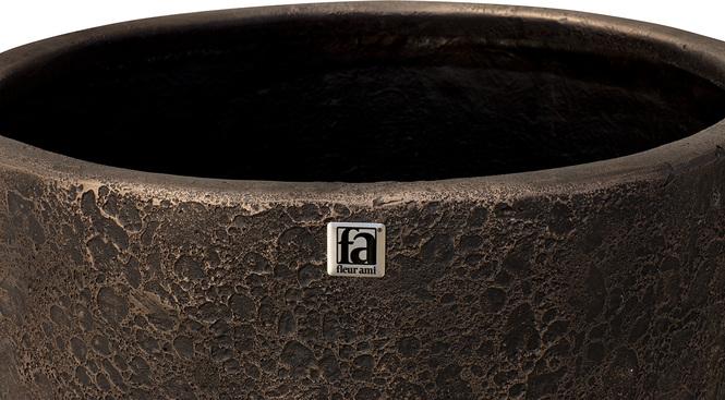 Lava XL Pflanzvase, Ø 56 cm, Höhe 103 cm, bronze mit patina