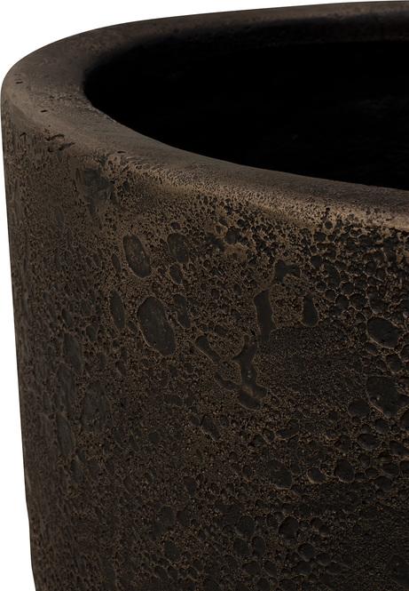 Lava XL Pflanzvase, Ø 56 cm, Höhe 103 cm, bronze mit patina